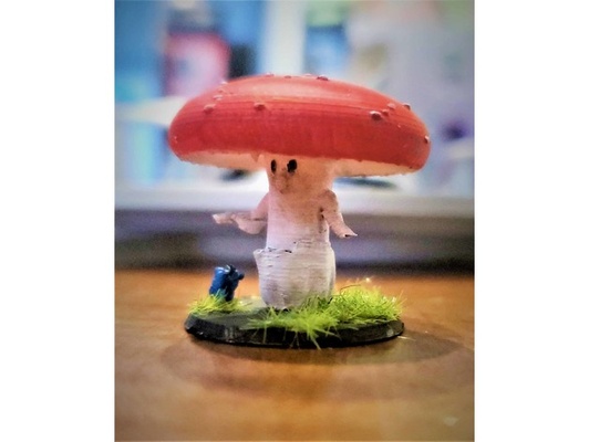 shrumling illusionist fly agaric by joeandemma dnd miniature original roleplaying 3d print model - Mito3D