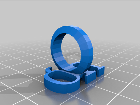 q u anillo by días 3d print model - Mito3D
