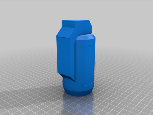 falso airsoft granada bolsa by cabra hielo destello 3d print model - Mito3D