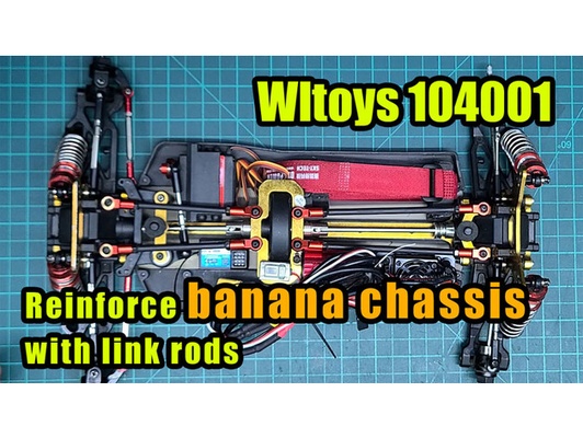 wltoys104001 pekiştirmek şasi bağlantı çubuklar şok kule kalkan by ellbc 3d print model - Mito3D