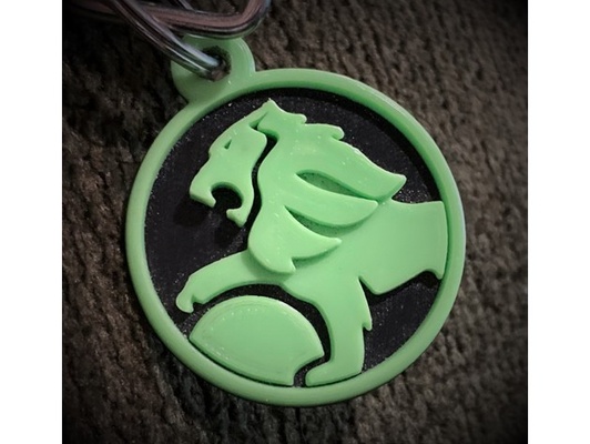 holden emblem 2 styles keychain by pompadourjay 3d print model - Mito3D