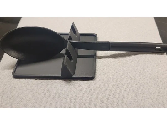 utensil rest by jkcloud1 kitchen utensils spoon holder 3d print model - Mito3D