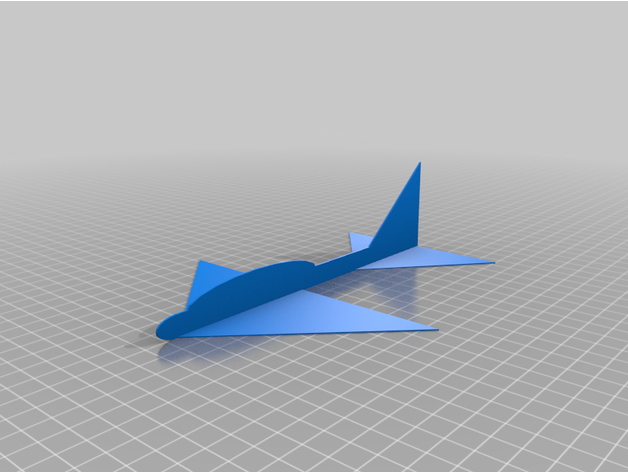 facile planeur by arypinski avion 3D print model - Mito3D