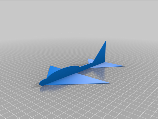 simple glider by arypinski airplane 3d print model - Mito3D