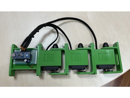 zäh servo verknüpfung tls by erguro1973 608 lager arduino nano bionikel mechatronik mg996r robotik 3d print model - Mito3D