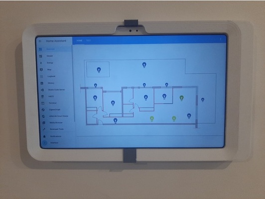 tab a7 abnehmbar mauer montieren by nizzo1 zuhause haus automatisierung intelligentes tablette montiert 3d print model - Mito3D