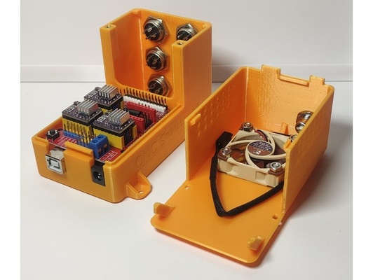 mpcnc - cnc-box steuerungsbox by open mind arduino uno cnc shield v3 primo 3d print model - Mito3D