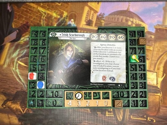 arkham horreur lcg enquêteur tableau bord plateau by tradenmyr horreur arkhamhorrorlcg 3d print model - Mito3D