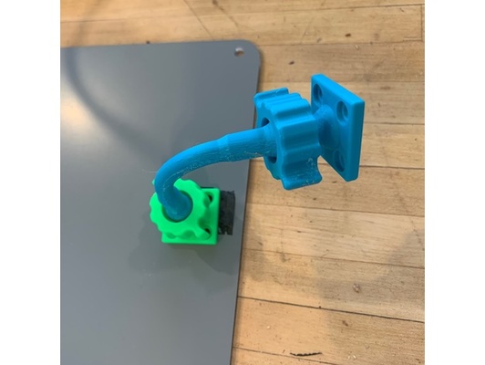 küçük ayarlanabilir duvar binmek top bağlantı by ipomea 90 derece açılı 3d print model - Mito3D