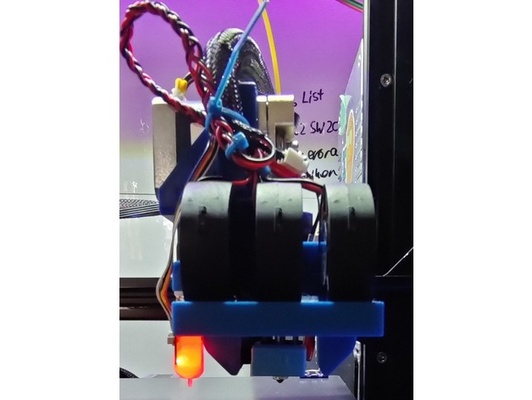 3x 5015 ender 3 duct by printcrab bltouch fan 3d print model - Mito3D