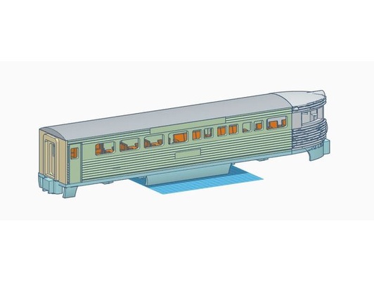 g-scale super chief observation car by andy g1955 emd f7 model trains 3d print model - Mito3D