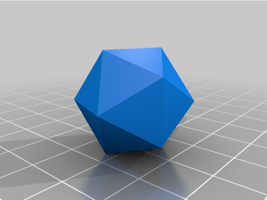 basic d20 by thebrybry design reference dice 3d print model - Mito3D