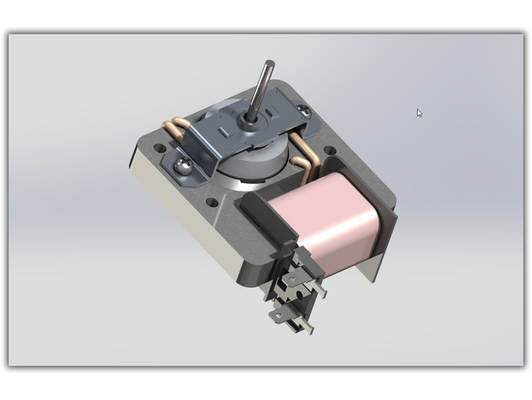 mikrodalga fırın hayran konut by barakobama 3d model 3dmodel motor gerçek boyut solidworks 3d print model - Mito3D