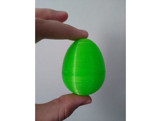 snap-together easter egg by slimeq eggs freecad holiday decoration 3d print model - Mito3D