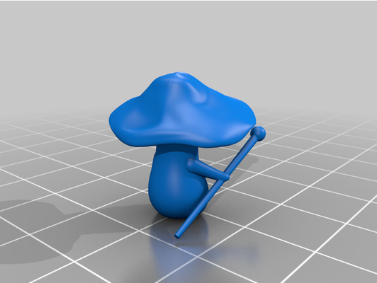 magic mushroom by joeandemma cute dnd miniature original shrumling 3d print model - Mito3D