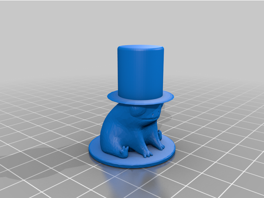 fred frog hat by liam da doge 3d print model - Mito3D