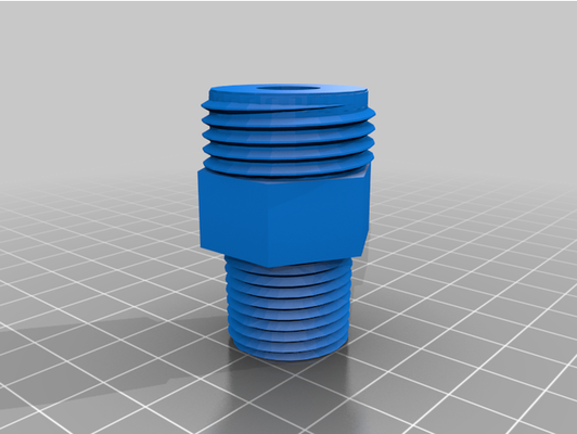 garden hose adapter - gh x 1 2 mpt by evannn 3d print model - Mito3D