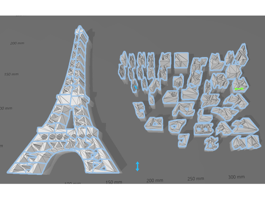 eiffel tower puzzle by joelgrosso 3d 3d print model - Mito3D