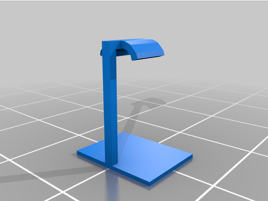 basic headphone stand resize to by swayed05088 3d print model - Mito3D