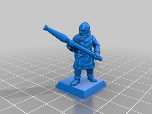 late medieval militia handgunner supportless by guy montag 20mm 25mm 28mm 28mmscale dnd miniature dungeons dragons handgun historical infantry middle ages renaissance skirmisher tabletop gaming wargaming warhammer fantasy 3d print model - Mito3D