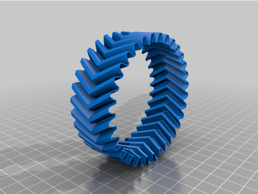 vase mode herringbone planetary gearset by gage6917 fidget spinner toy gear gears spiral printing 3d print model - Mito3D