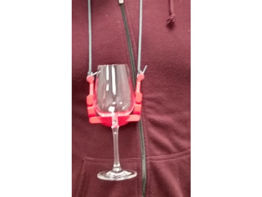 glas holder by mokoett beerholder neckless print in place 3d print model - Mito3D