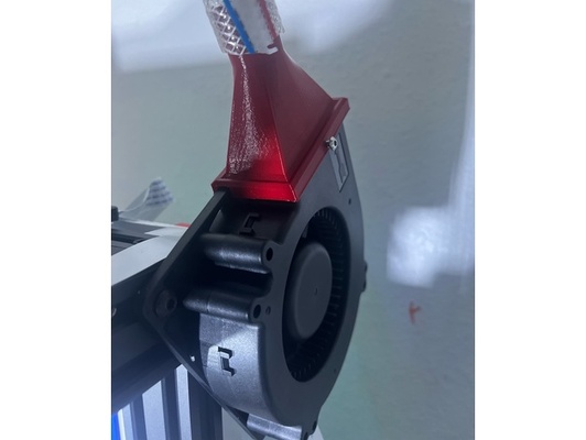 120mm remote cooling fan upgrade by brynamba 120 mount active duct hotend nozzle 3d print model - Mito3D