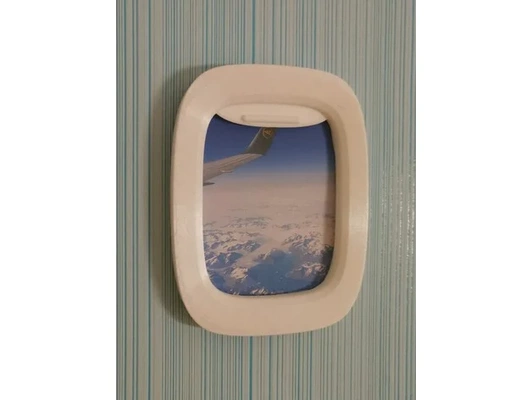 airplane window picture frame by daddycool99 plane 3d print model - Mito3D
