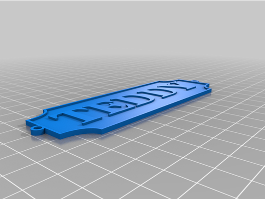 customizable nameplate mounting rings by jakesterblue 3d print model - Mito3D