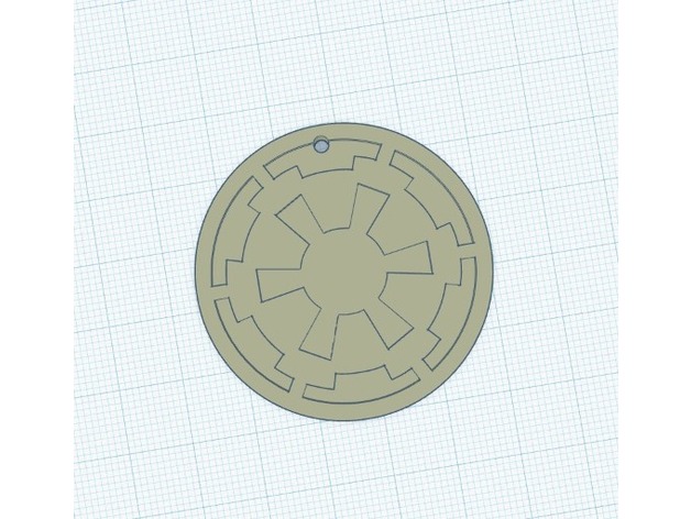 imperial logotipo chaveiro estrela guerras by vicki99 chaveiros guerra estrelas 3D print model - Mito3D