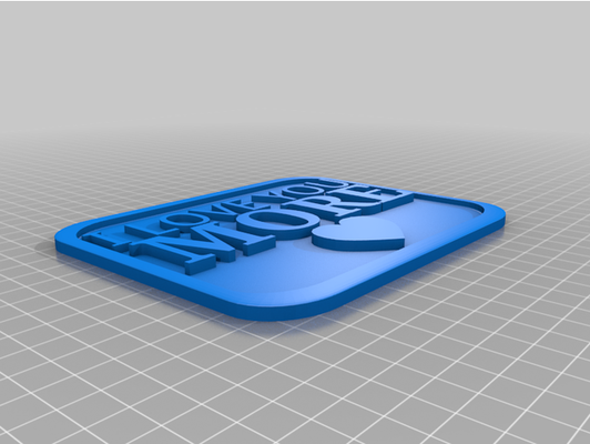 i amor firmar by alboroto lindo 3d print model - Mito3D