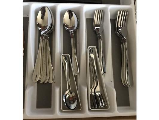 customizable cutlery subdivider by davidphilliposter kitchen tool openscad organizer 3d print model - Mito3D