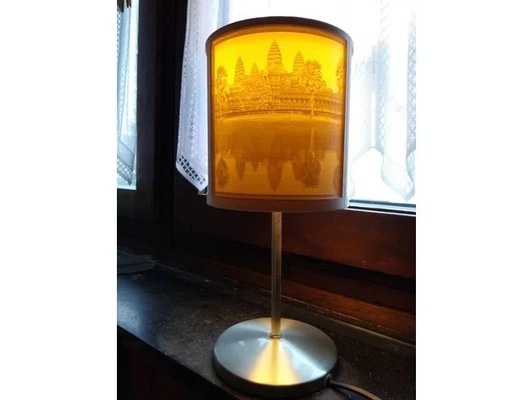 lampe litofania paralume by thopei wat camino de santiago design e14 lampada ikea illuminazione titolare supporto leuchte litofane luce foto compostela shanghai torre 3d print model - Mito3D