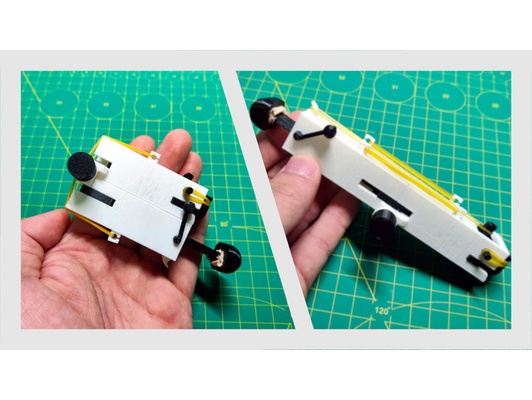 spion falten gummi bands gewehr by sebkhdiy airsoft blaster gadget nerf band konfiguration 3d print model - Mito3D