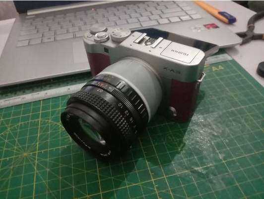 fujica montieren to fuji linse adapter by shafuan fujifilm 3d print model - Mito3D