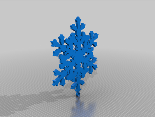 realtà ispirato fiocchi neve by ok mc 3d print model - Mito3D