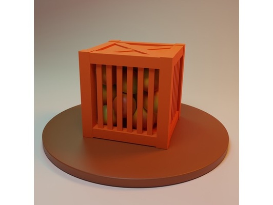 batida bandicoot pulo caixote by shirayukix caixa admirador arte estatueta fruta modelo suporte vídeo jogos 3d print model - Mito3D