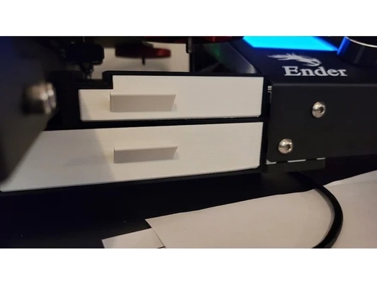 ender 3 pro dual drawer mod updated newer models 2021 03 30 by badbox29 creality 3d print model - Mito3D