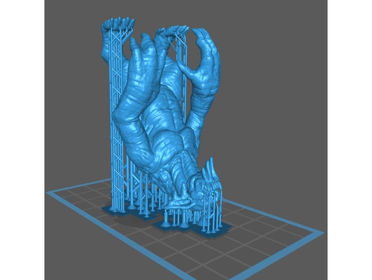 dretch base supported by craftycleric creature customized dd dnd mini miniature monster schlossbauer support supports 3d print model - Mito3D