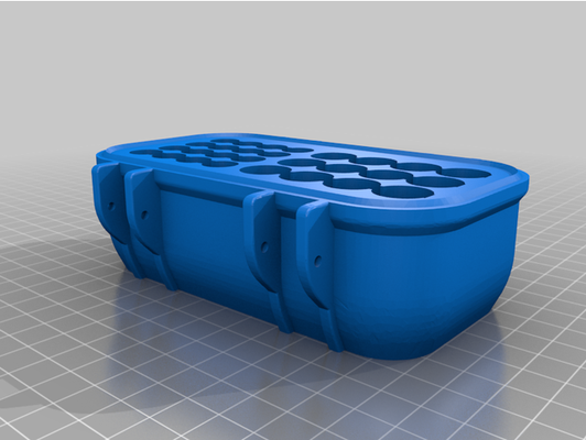 áspero bateria caixa by localização 3d print model - Mito3D