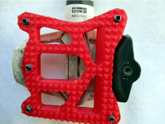 keo adapter to flat pedal v2 by grehh 3d print model - Mito3D