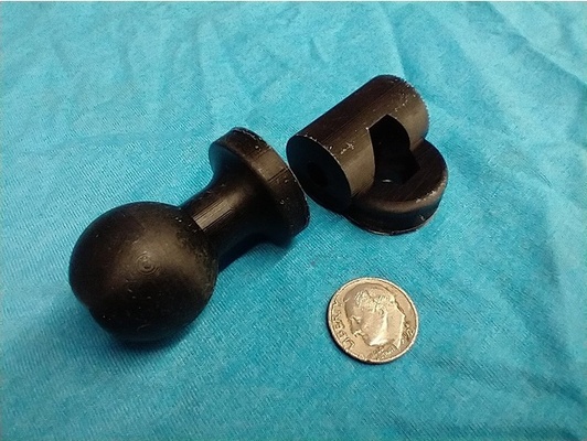 panavise suction cup to ram 1 ball adapter by mad goat customs 3d print model - Mito3D
