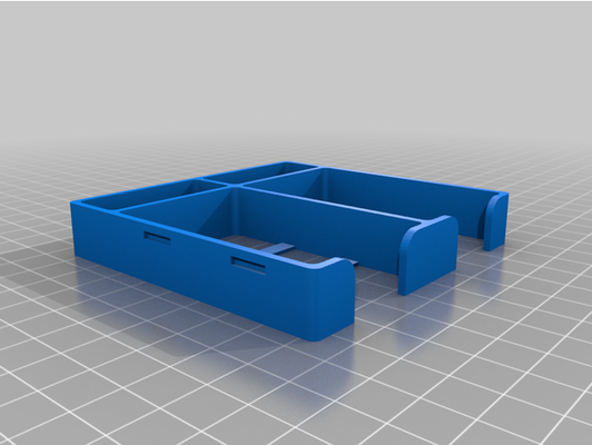 board game small card tray discard dual clip mansions of madness sized cards by ismaan boardgame boardgames organizer holder 3d print model - Mito3D