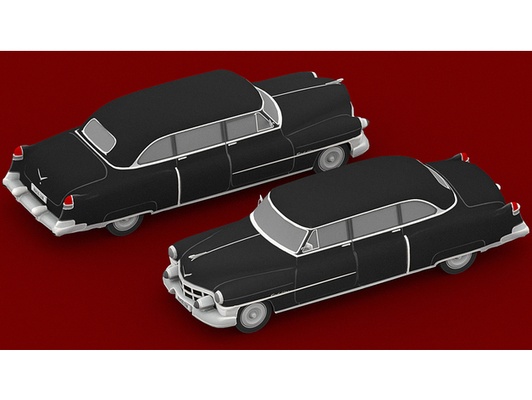 cadillac 75 limousine 1953 by fürsorgliche mutter amerikanisch wagen automobil cadillac75 klassisch retro rahmen modell sedan1953 fahrzeug 3d print model - Mito3D