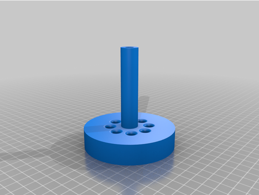 paint brush holder 40 tall by jjsrs 3d print model - Mito3D