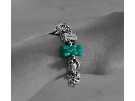 pandora charm gummy bear by askenar bracelet gummi bears gummybear jewel jewelry 3d print model - Mito3D