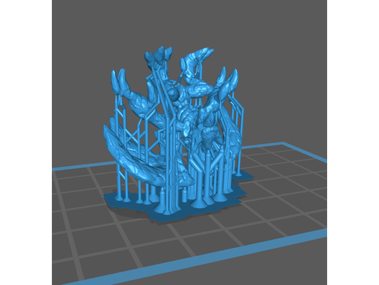 ice mephit base supported by craftycleric dd demon dnd elemental model monster schlossbauer support 3d print model - Mito3D