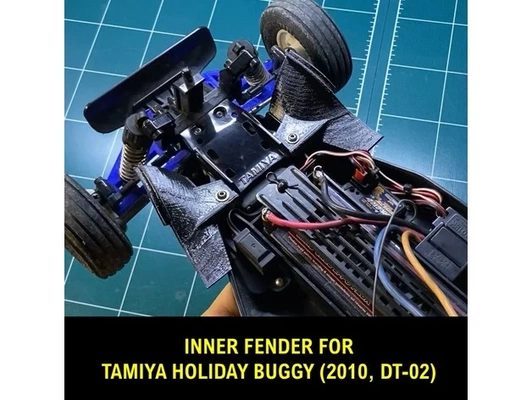 fender tamiya holiday buggy dt-02 2010 by miniguy71 3d print model - Mito3D
