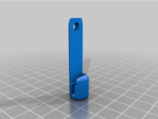 yubikey 5c minimal keychain holder v2& v3 by caesartiberius carrier 3d print model - Mito3D