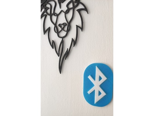 bluetooth logo by kosta3105 2d arte android app contento internet wi fi 3d print model - Mito3D